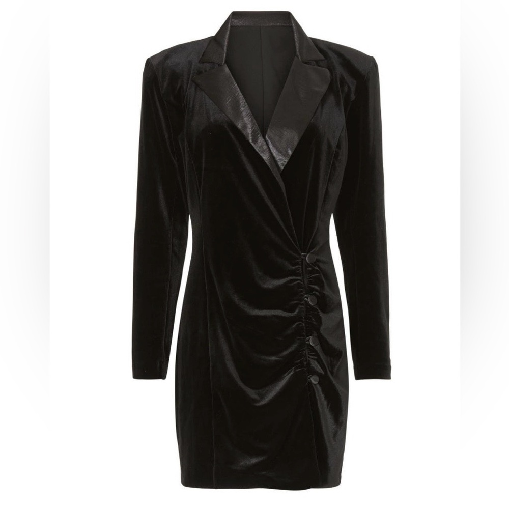 ASHLEY PARK Velvet Blazer Dress